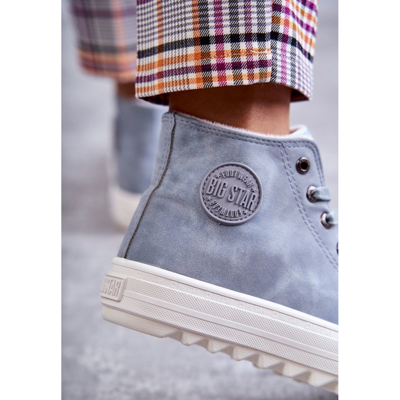 Star Big Star EE274115 pentru femei, adidași albastru deschis 3