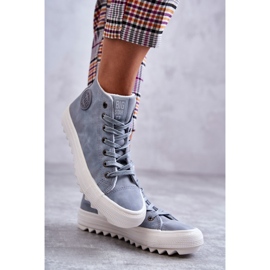 Star Big Star EE274115 pentru femei, adidași albastru deschis 1