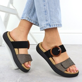 Femei Velcro Flip Flops Remonte D2N51-03 negru 4