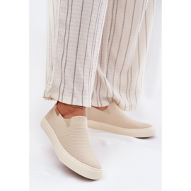 Starul pentru femei Big Star RR274721 BEIGE adidași bej 2