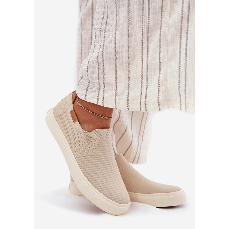 Starul pentru femei Big Star RR274721 BEIGE adidași bej 1