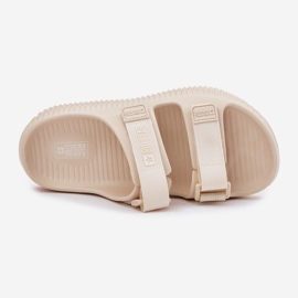 Big Star Papuci pentru spumă pentru femei cu mare vedetă RR274A529 Velcro Beige bej 2