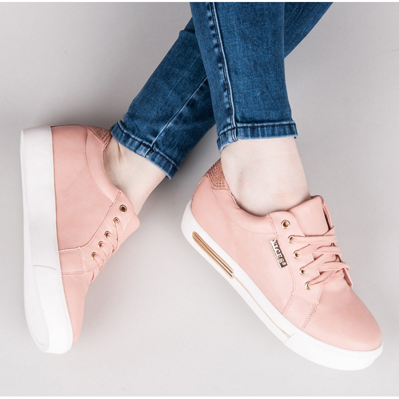 Vices Pantofi sport cu platforma roz 1