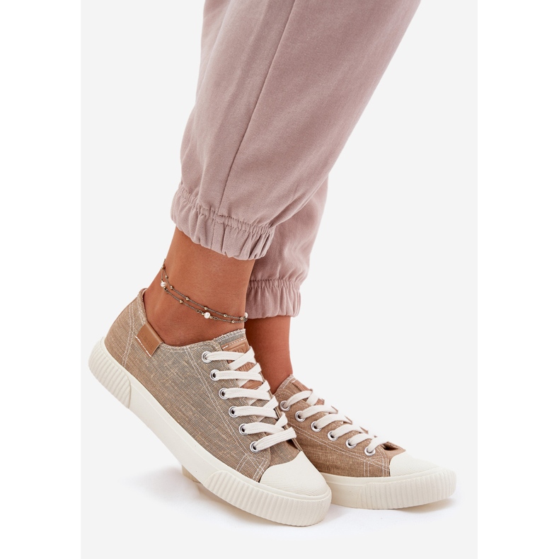 Adidaje materiale pentru femei Big Star RR274795 Beige bej 1