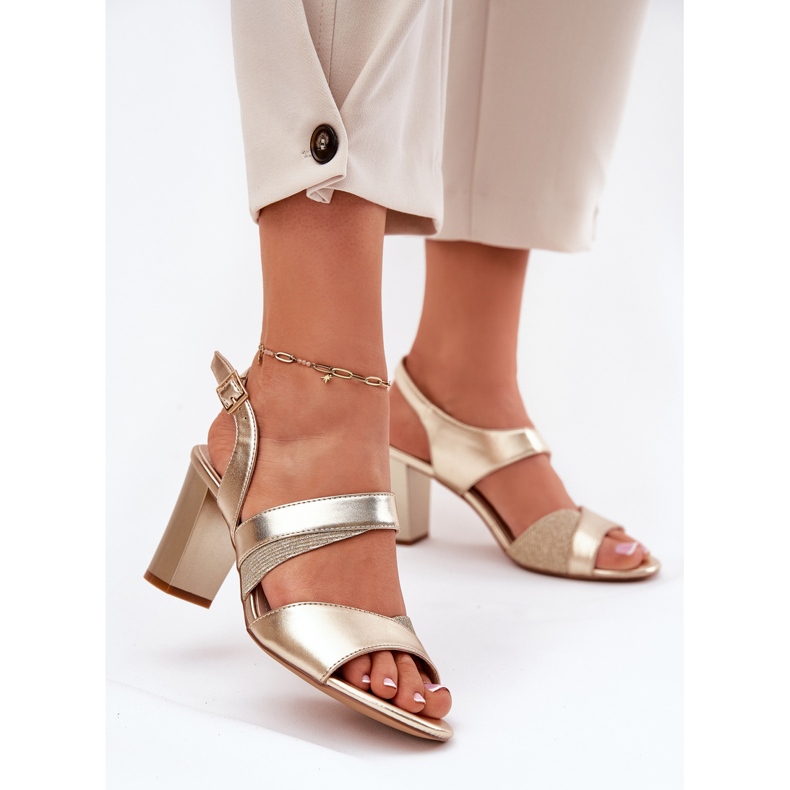 Sandale pentru femei pe postarea Sergio Leone SK866 de aur 2