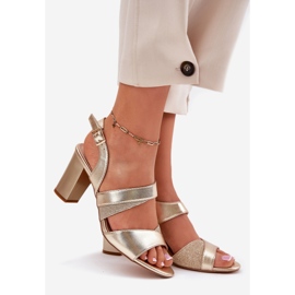 Sandale pentru femei pe postarea Sergio Leone SK866 de aur 1