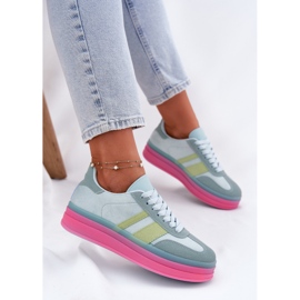 Adidași joși pe platforma albastră albastru 8