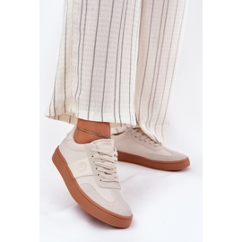 Adidași pentru femei Big Star RR274806 Beige bej 2