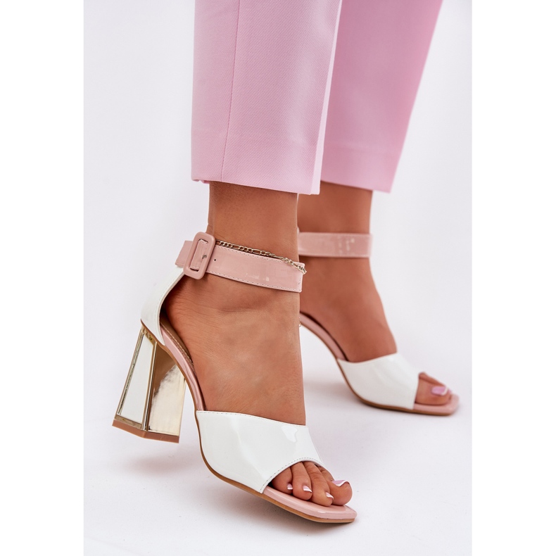 Sandale pentru femei pictate pe Vinceza 20266 Post alb 2