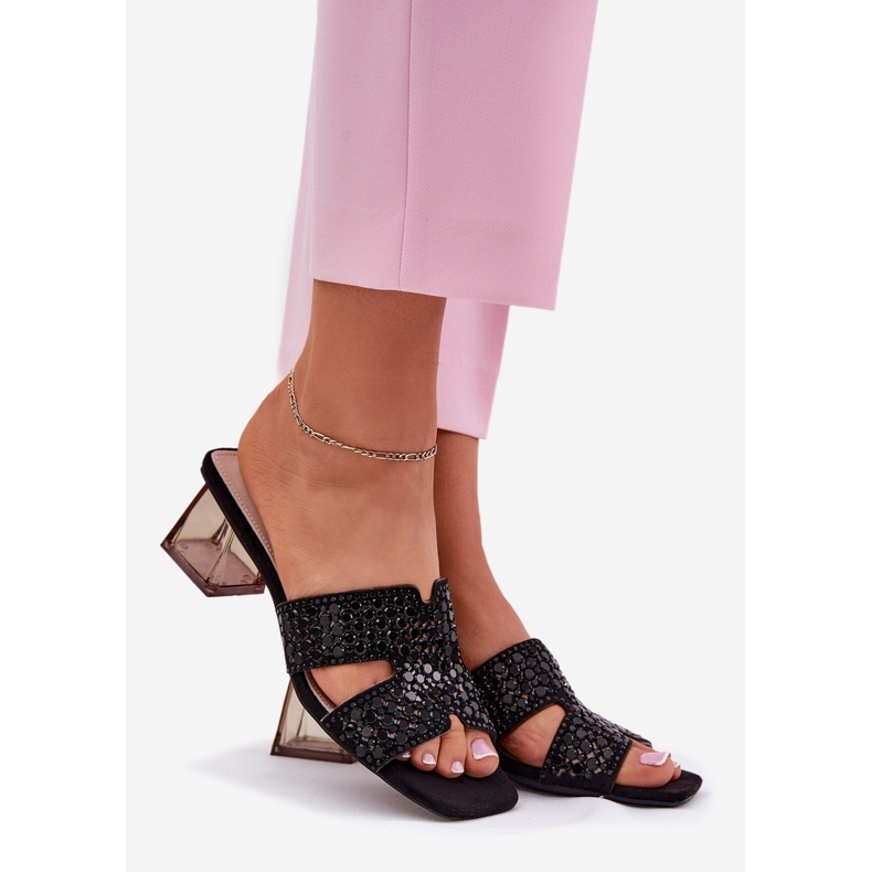 Flip -flops pentru femei pe Vinceza 62230 Black Post negru 1