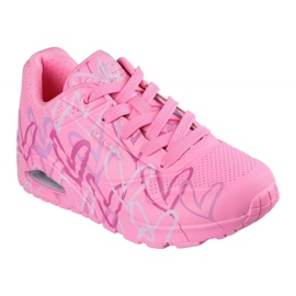 Skechers X JGoldCrown Uno - Spread the Love 155507 -HTPK Pantofi roz 1