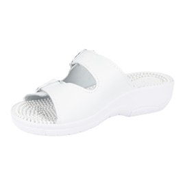 Vriston Pantofi pentru femei Clapele reglabile Fakirki Masează cu Spikes Nadia alb 2
