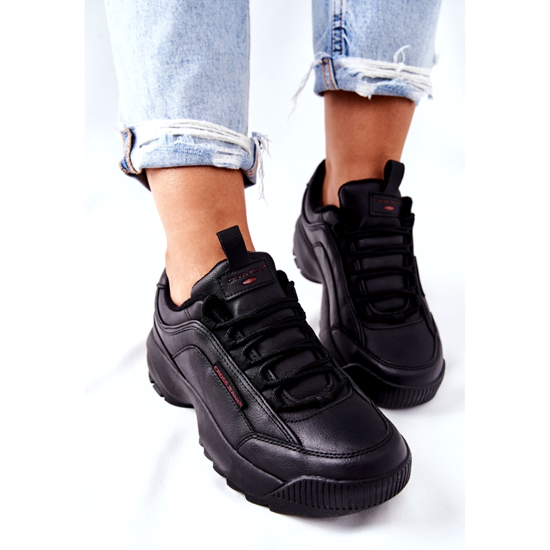 Cross Jeans Pantofi sport pentru femei încrucișează blugi negri EE2R4134C negru 2