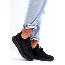 Slip pentru femei -Pantofi sport negri negru 5