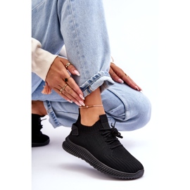 Slip pentru femei -Pantofi sport negri negru 3