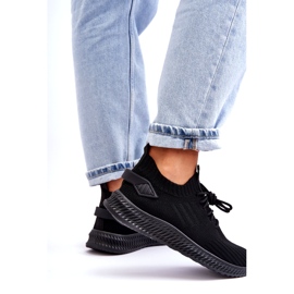 Slip pentru femei -Pantofi sport negri negru 2