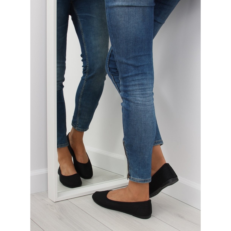 Balerini din plasă neagră JX56 negri negru 2