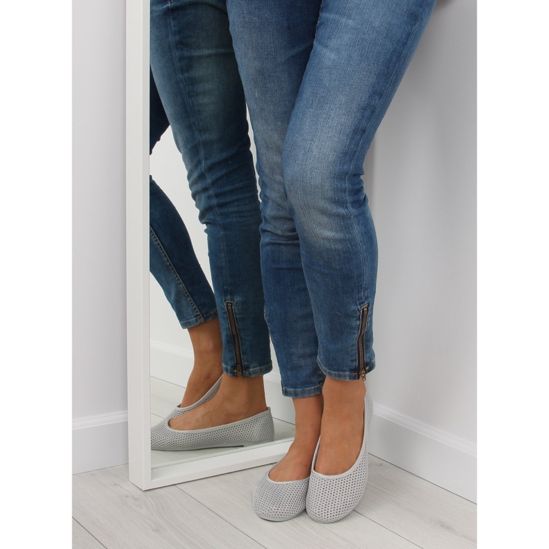 Balerini din plasă gri JX56 Gri 1