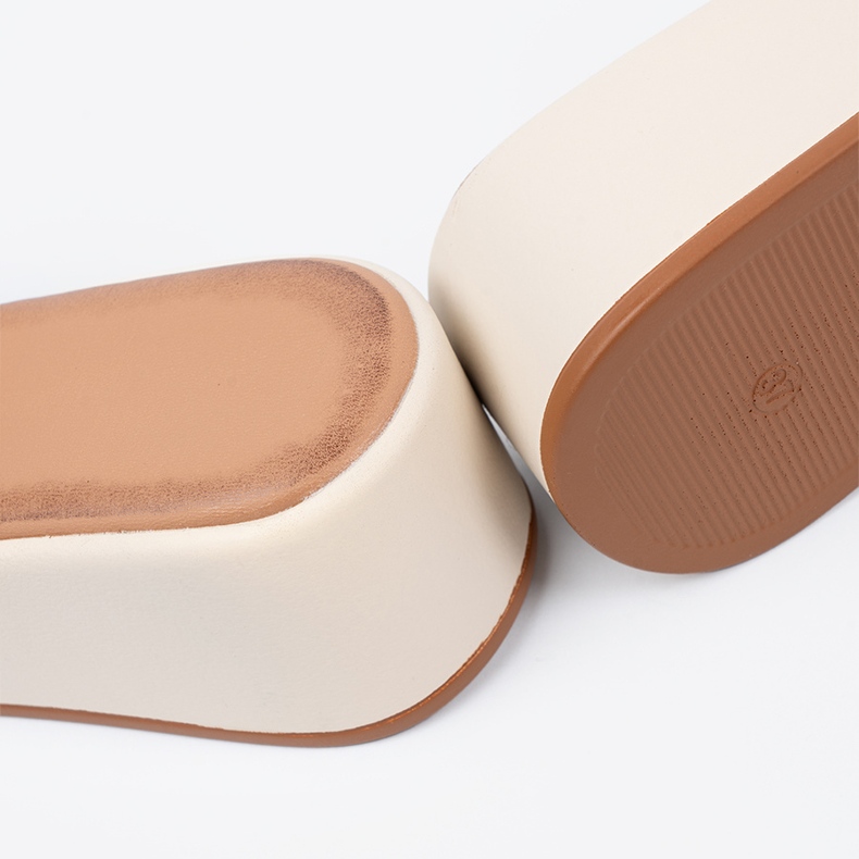 Seastar Papuci cu platformă cu lumină ușoară pentru femei bej 2