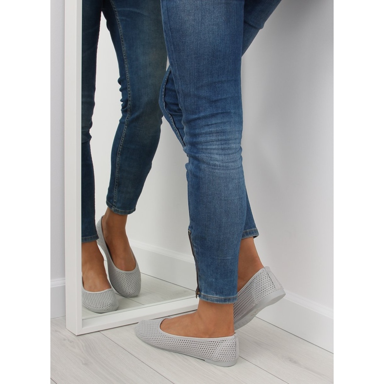 Balerini din plasă gri JX56 Gri 2