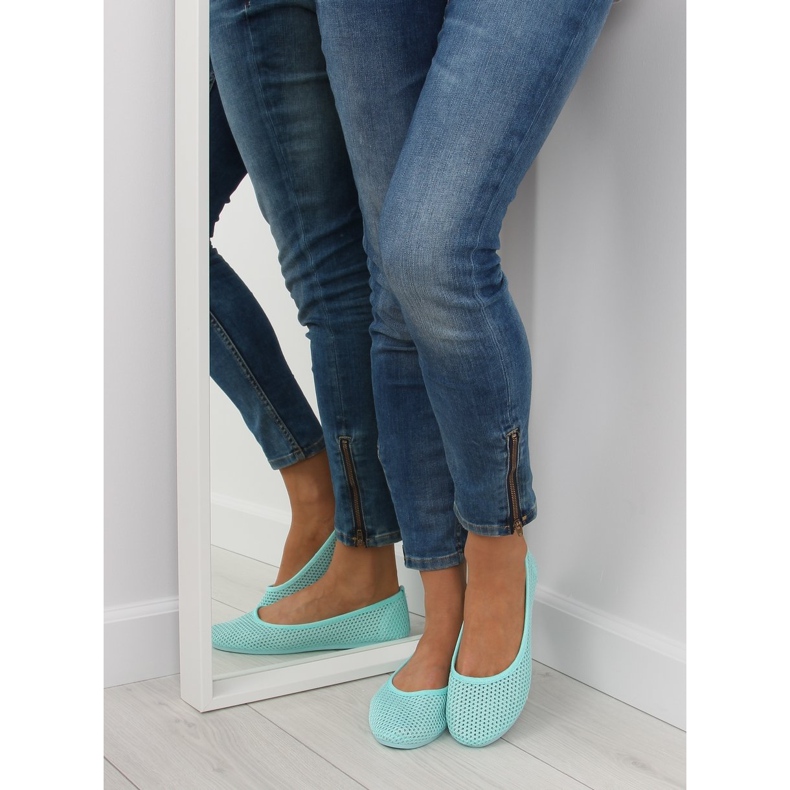 Balerini din plasă mentă JX56 L.VERDE 1 Balerini din plasă mentă JX56 L.VERDE 1