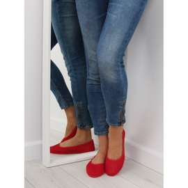 Balerini din plasă roșie JX56 Red roșu 1