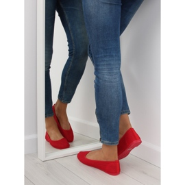 Balerini din plasă roșie JX56 Red roșu 2