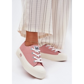 Adidași pentru femei pe platforma Lee Isla C Femei Low 50251001 Pink roz 2