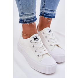 Adidași pentru femei pe platforma Lee Isla C Femei Low 50251001 Alb 5