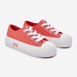 Adidași pentru tineri pentru copii Lee Isla C Low 50251058 Coral portocale 1