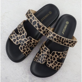 Papuci pentru femei în Leopard Print Beige Vinceza 17401 bej 3
