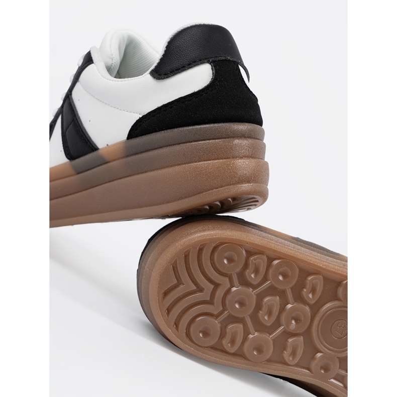 Shelvt Adidași cu platformă alb-negru 2