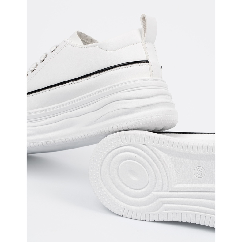 Shelvt Adidași albi pentru femei pe platformă 1