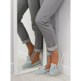 Mocasini de dama albastri 7210 Blue albastru 2
