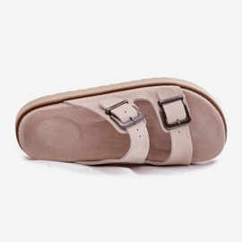 FLIP -uri de căprioară pentru femei cu D.Franklin DFSH405001 BEIGE BAGE bej 1