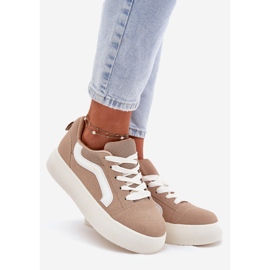 Inna Adidași pentru femei pe platforma Kaki bej 1