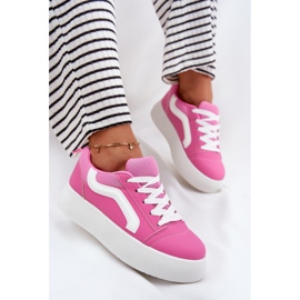 Inna Adidași pentru femei pe platformă Fuchsia roz 7