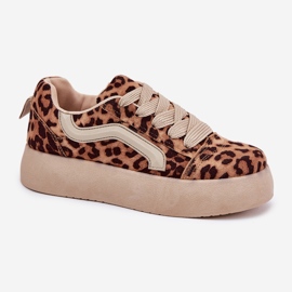 Inna Pantofi de damă cu platformă Leopard bej 4