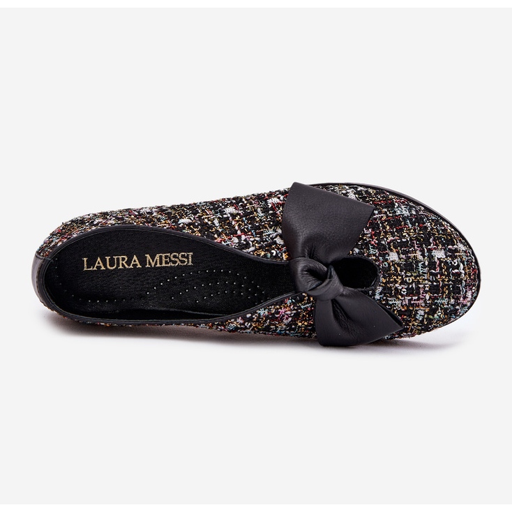Balerine din piele cu Laura Messi 2921 Black Bow negru 2 Balerine din piele cu Laura Messi 2921 Black Bow negru 2