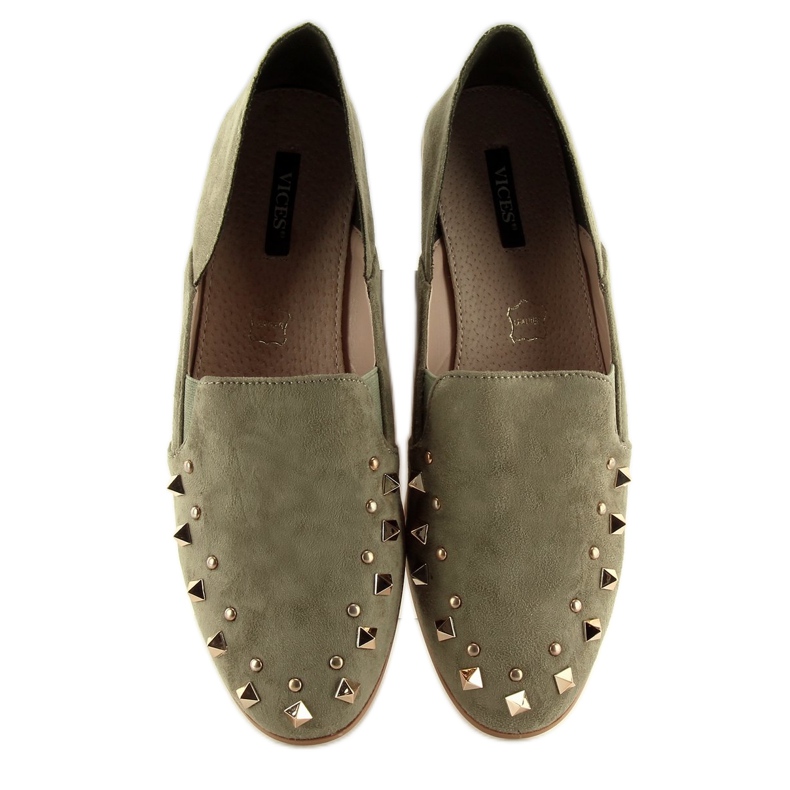 Mocasini Lordsy cu crampoane 1415 Green verde 1