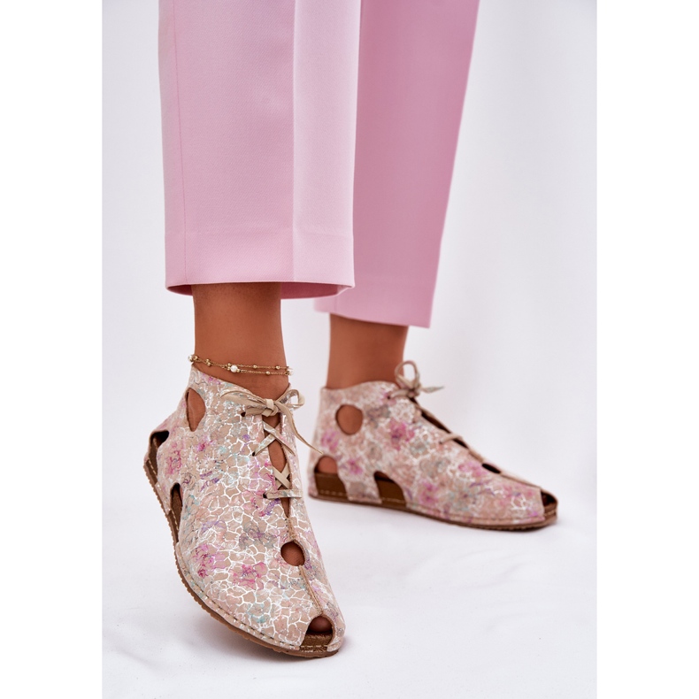 Cizme de piele modelate Maciejka 03426-48 bej 2