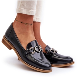 Laura Messi 2760 Leafers lăcuite din piele albastră bleumarin 4 Laura Messi 2760 Leafers lăcuite din piele albastră bleumarin 4