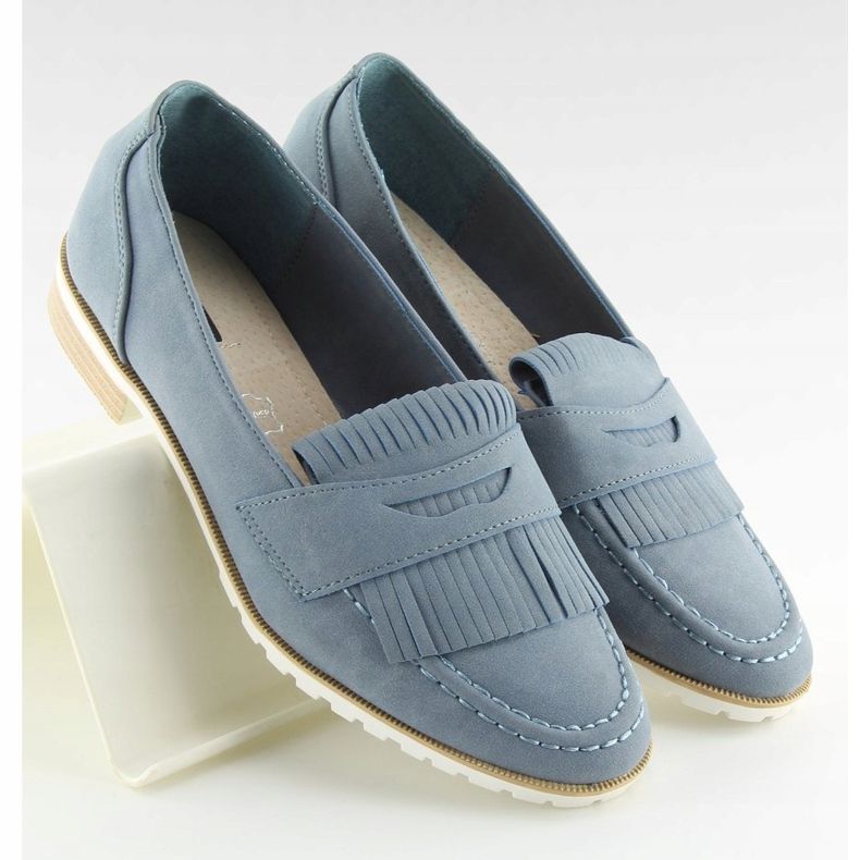 Mocasini dama albastru 1174 Navy 1