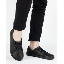 Olivier Pantofi pentru bărbați desculți piele minimalistă 909j negru 2 Olivier Pantofi pentru bărbați desculți piele minimalistă 909j negru 2