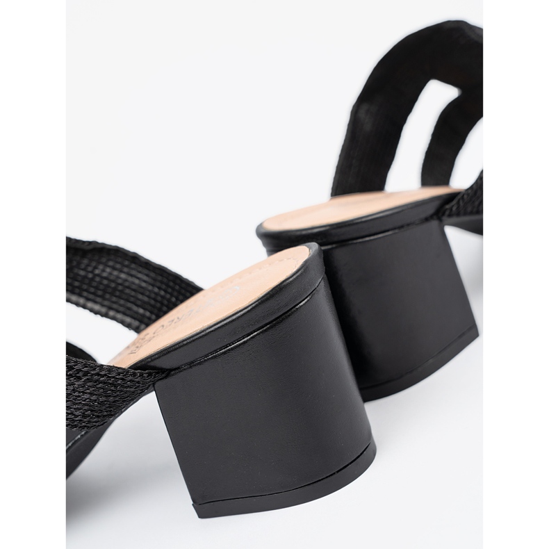 Shelvt Flip -flop -uri negre negre cu înaltă negru 1