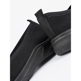 Shelvt Pantofi sport negri cu slip-on negru 1