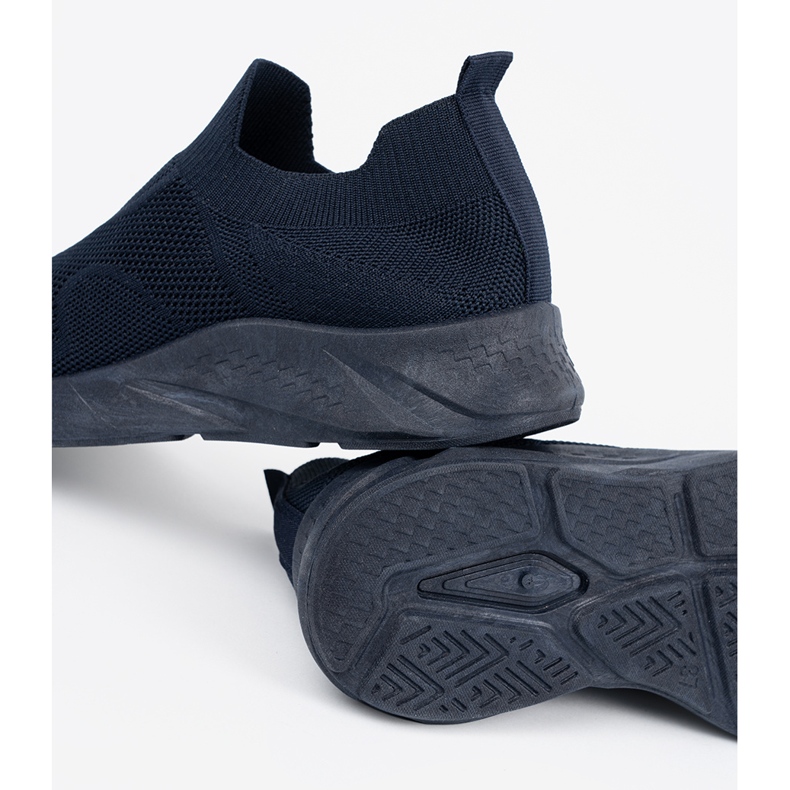 Shelvt Pantofi sportivi alunecați albastru bleumarin pentru femei 1