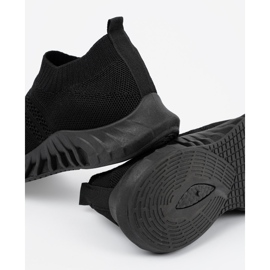 Shelvt Pantofi sporturi negri alunecători pentru femei negru 1