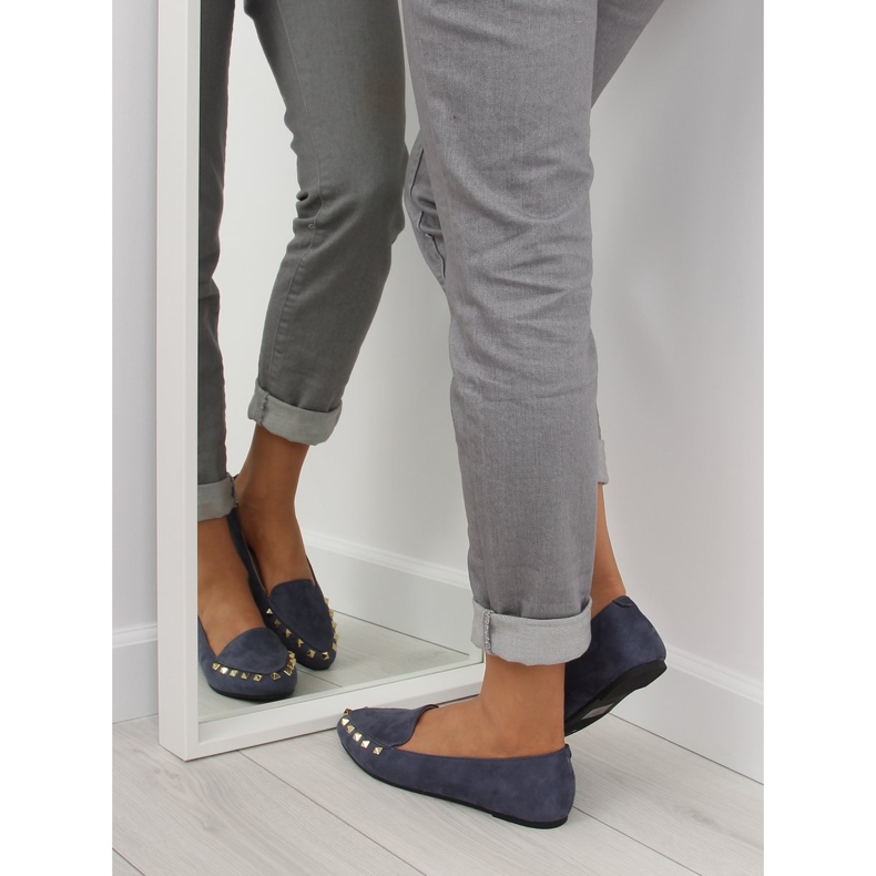 Mocasini de dama cu crampoane bleumarin 1388 bleumarin albastru marin 1