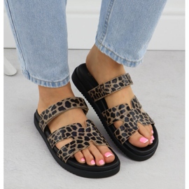 Papuci pentru femei în Leopard Print Beige Vinceza 17401 bej 6